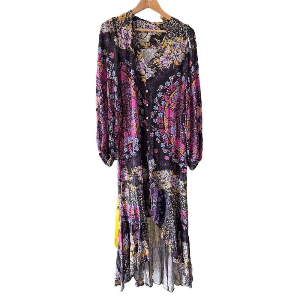 New Free People Marais Printed Midi Dress Size Small
